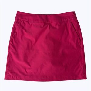 Nike Golf Dri-FIT Skort Hot Pink Pockets Tennis Resort Preppy Skirt Shorts Sz 2